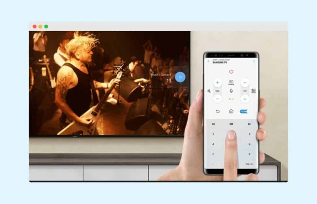 Using a Smartphone, or a Tablet to Change Input on Samsung TV