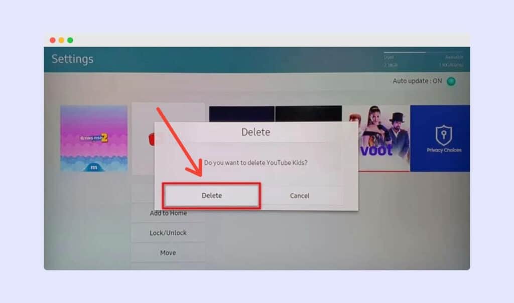 Delete Apps on a Newer Samsung TV Series LS, Q, TU