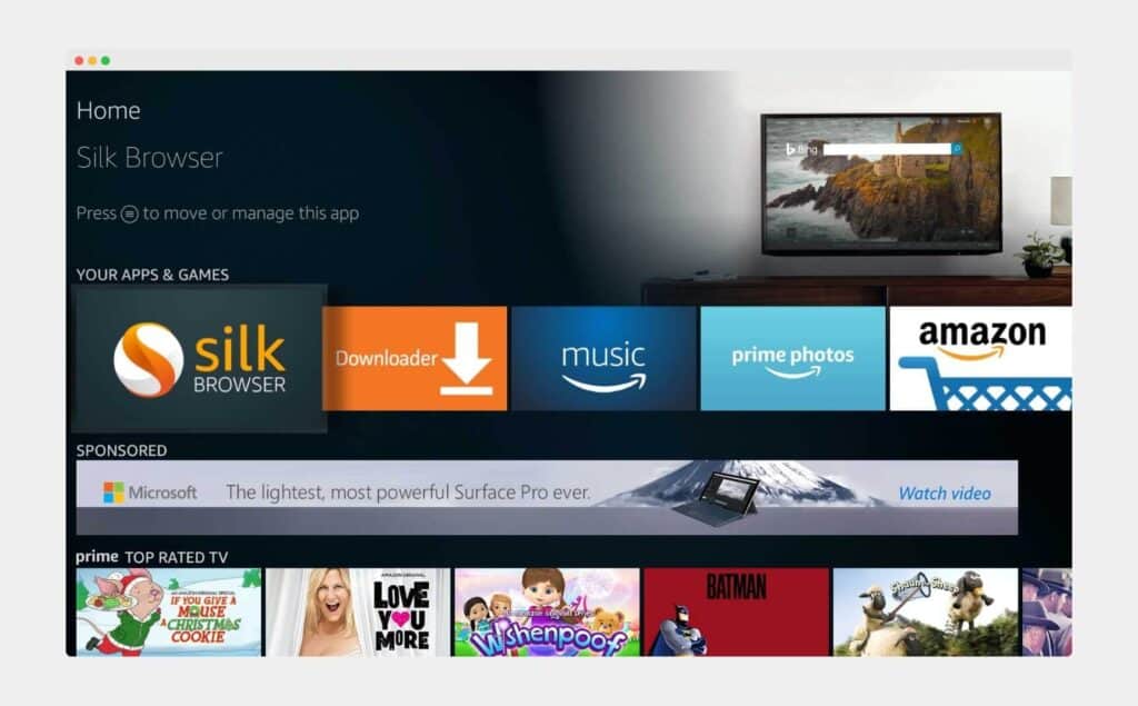 Get Silk Browser on Amazon Fire Stick