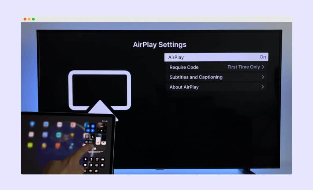 Use Airplay 2 to Connect iPhone to Samsung TV