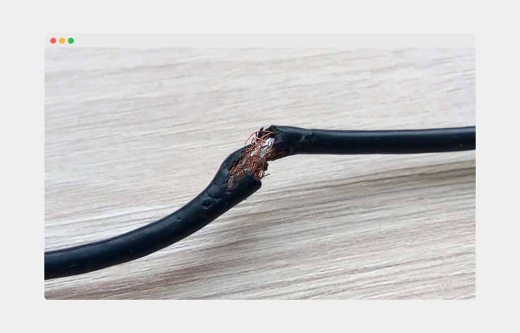 Check Your TV Cable & Powersource Cable For Any Damages