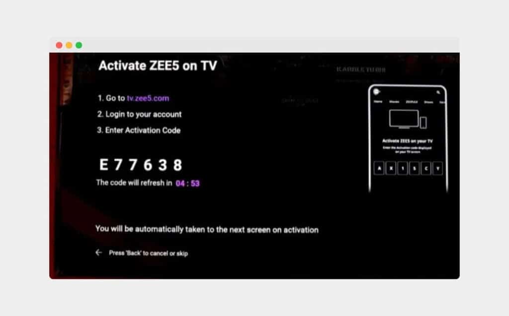 Activate ZEE5 on Samsung TV